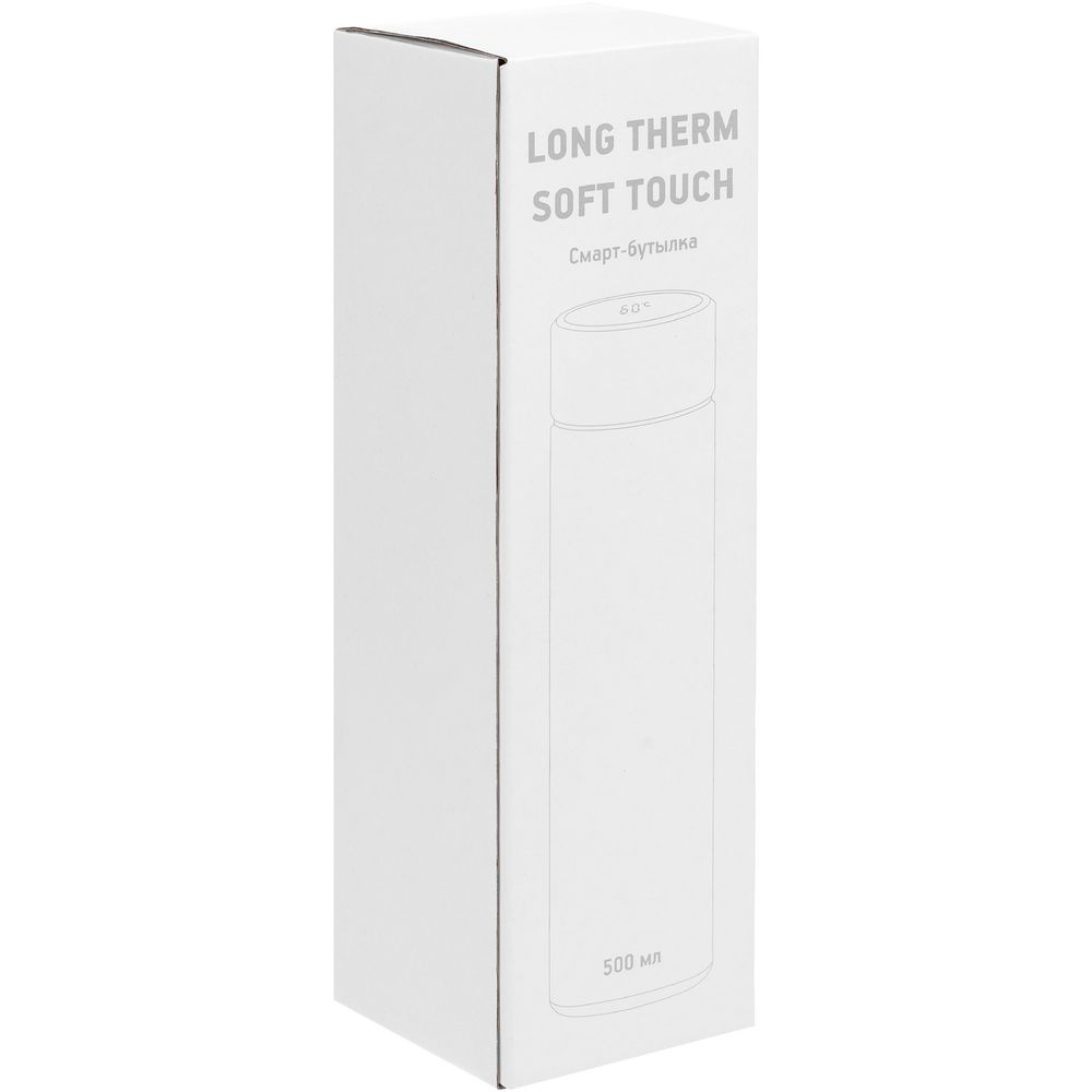 Смарт-бутылка с заменяемой батарейкой Long Therm Soft Touch, красная — изображение 11
