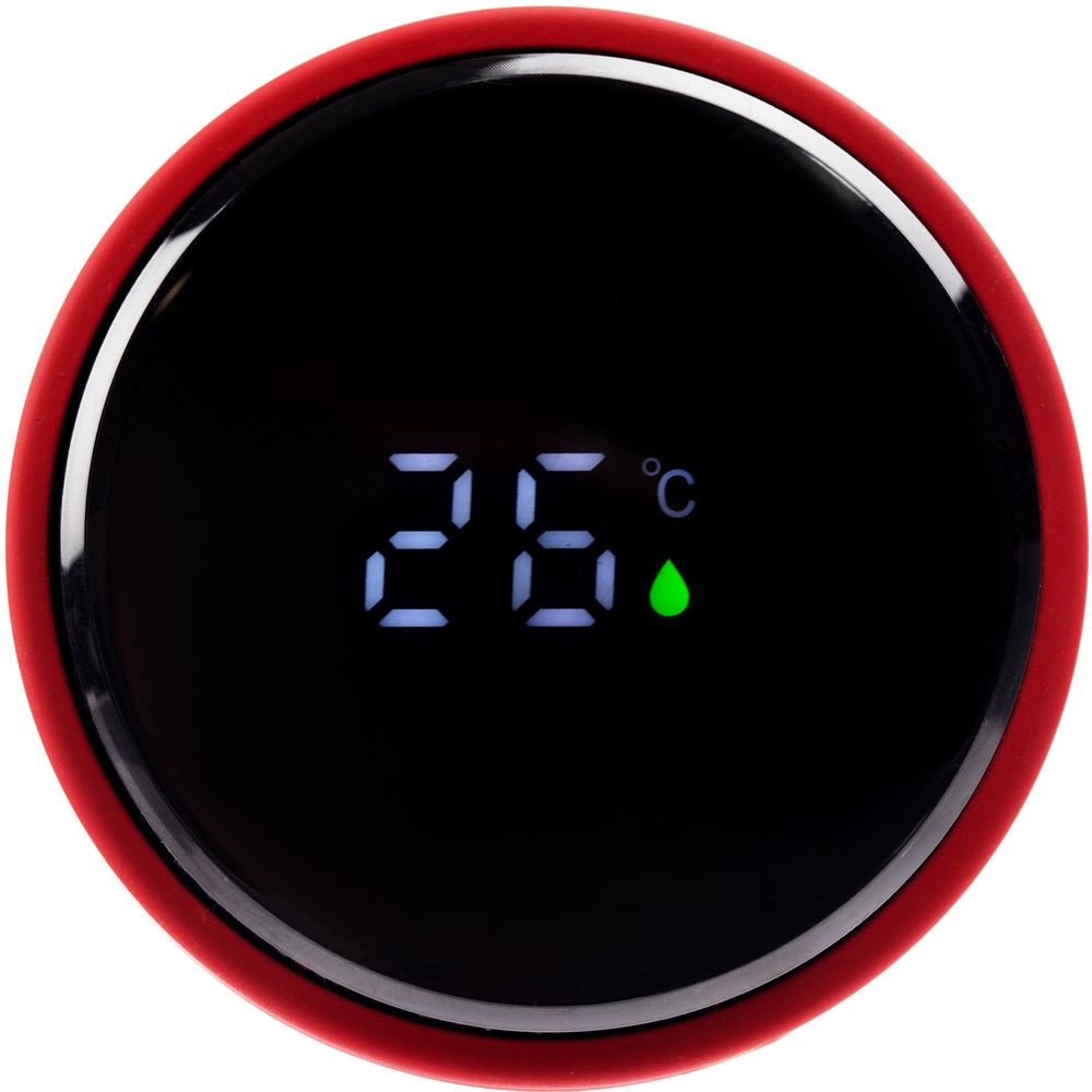 Смарт-бутылка с заменяемой батарейкой Long Therm Soft Touch, красная — изображение 7