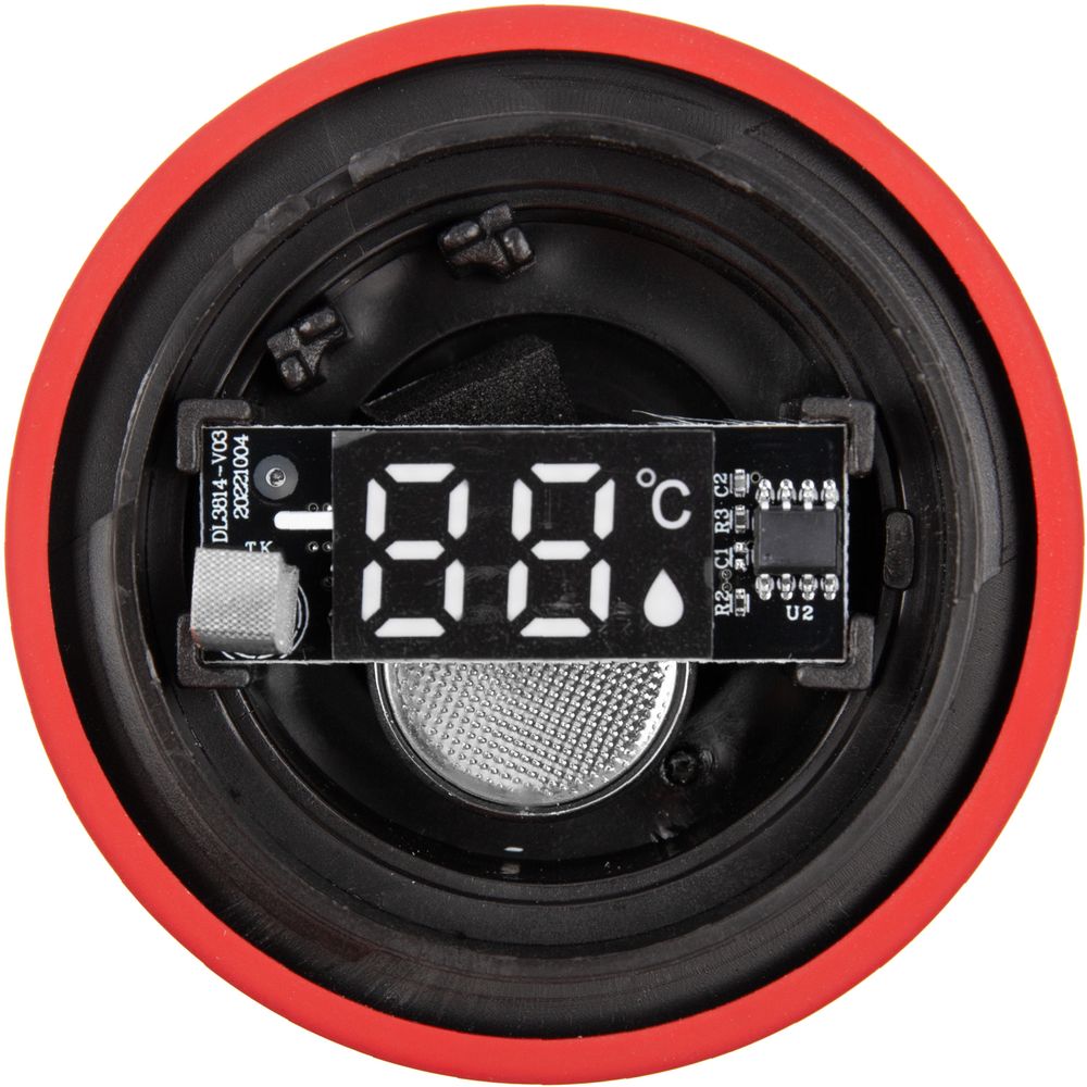 Смарт-бутылка с заменяемой батарейкой Long Therm Soft Touch, красная — изображение 12