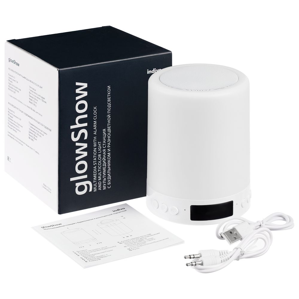 Мультимедийная станция с подсветкой glowShow, белая — изображение 11