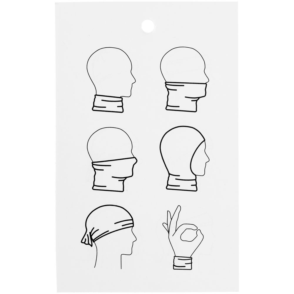 Многофункциональная бандана Dekko, красная — изображение 5