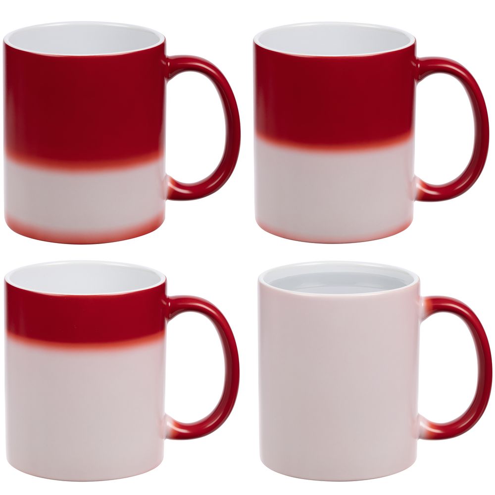 Кружка «Хамелеон», глянцевая, красная — изображение 4