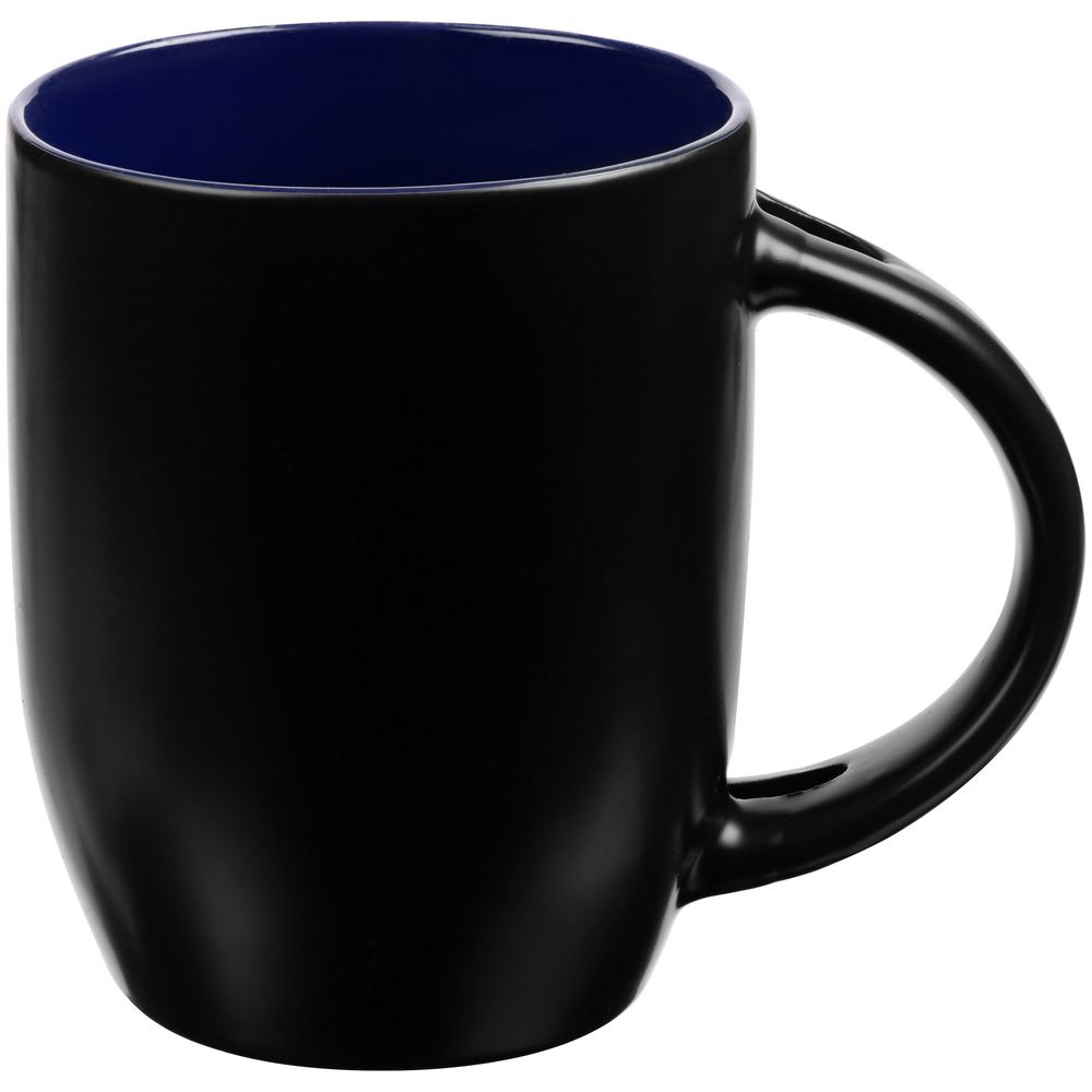 Кружка-хамелеон Melty с ложкой, черная с синим — изображение 3