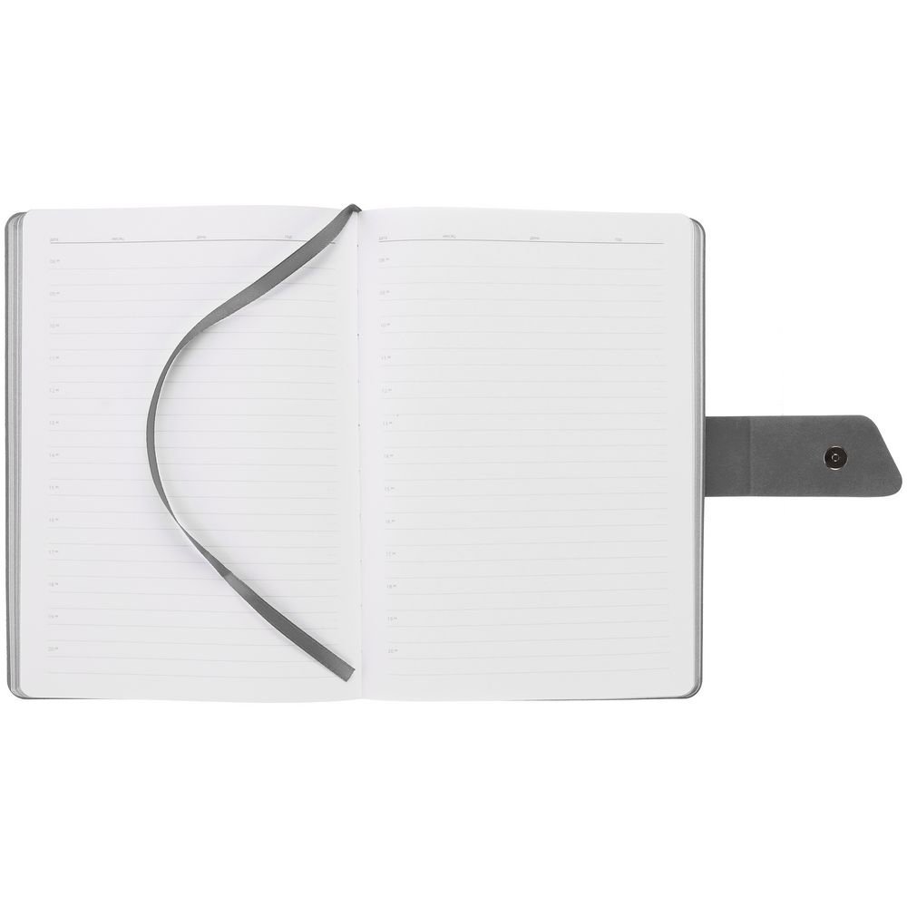 Ежедневник Boom, недатированный, черный с серым — изображение 10