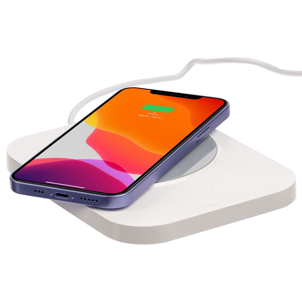 Кружка с подогревом и беспроводной зарядкой Dual Base Plus, белая — изображение 3