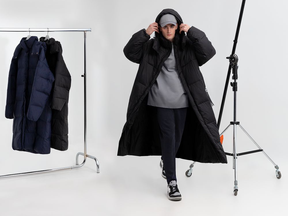 Пуховик унисекс Kapsula, серый — изображение 18