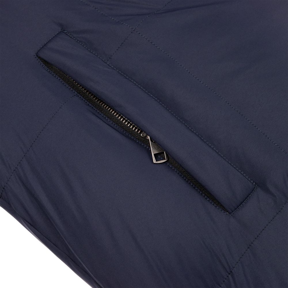 Пуховик унисекс Kapsula, темно-синий — изображение 10