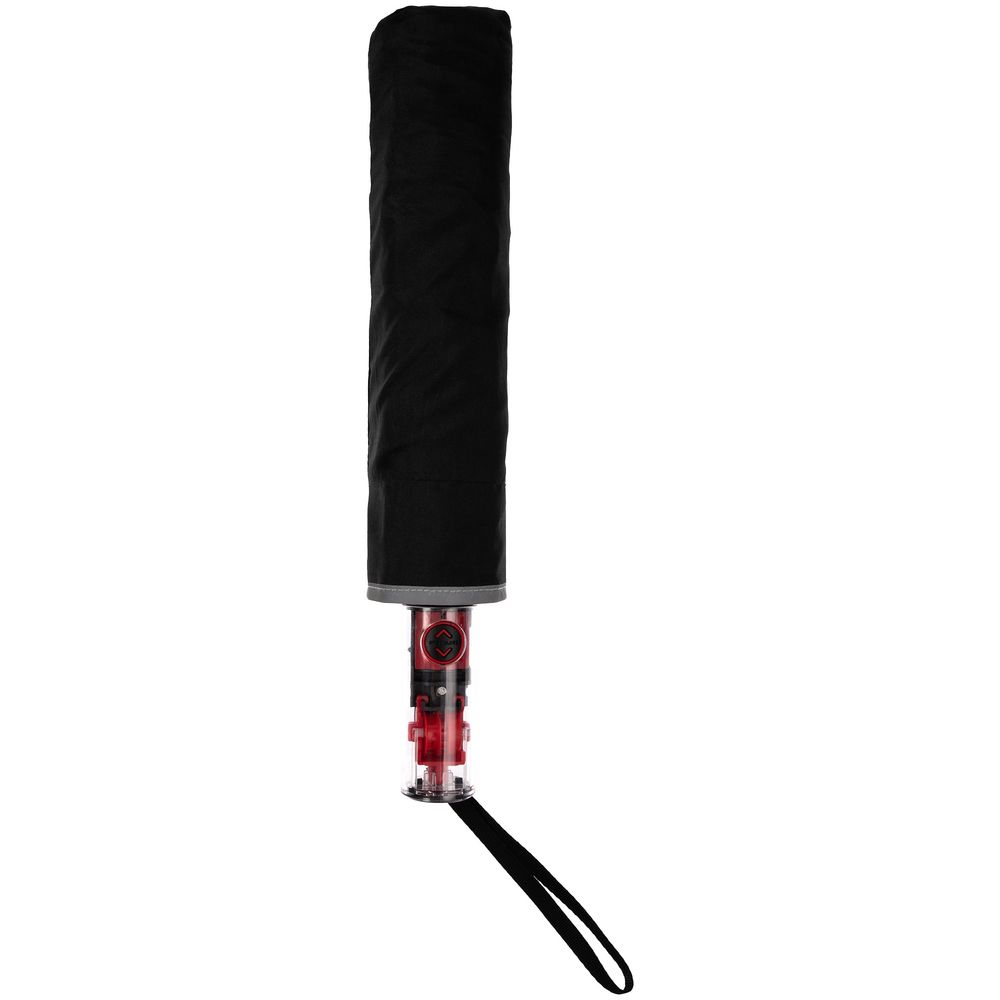 Зонт наоборот складной Futurum, черный — изображение 6