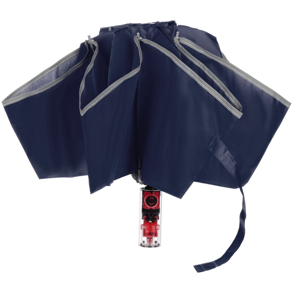 Зонт наоборот складной Futurum, темно-синий — изображение 6
