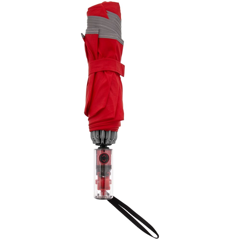 Зонт наоборот складной Futurum, красный — изображение 5