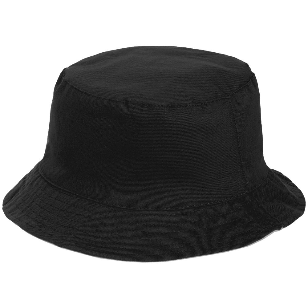 Панама Summer двусторонняя, черная с серым — изображение 3