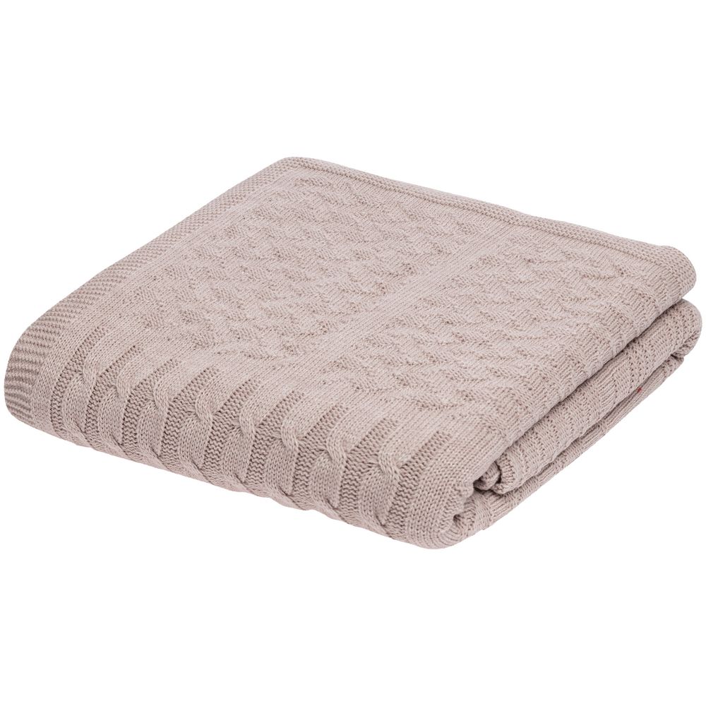 Плед Snippet, бежевый меланж — изображение 6