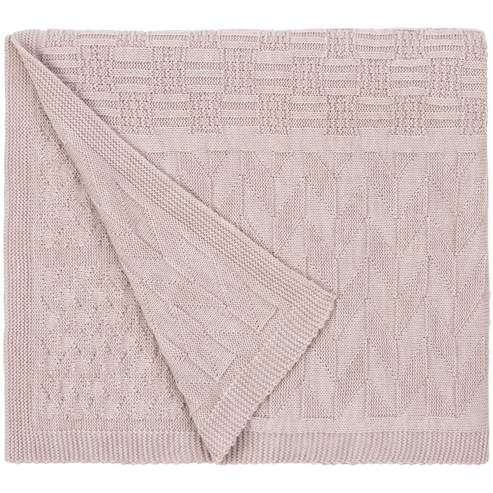 Плед Snippet, бежевый меланж — изображение 4