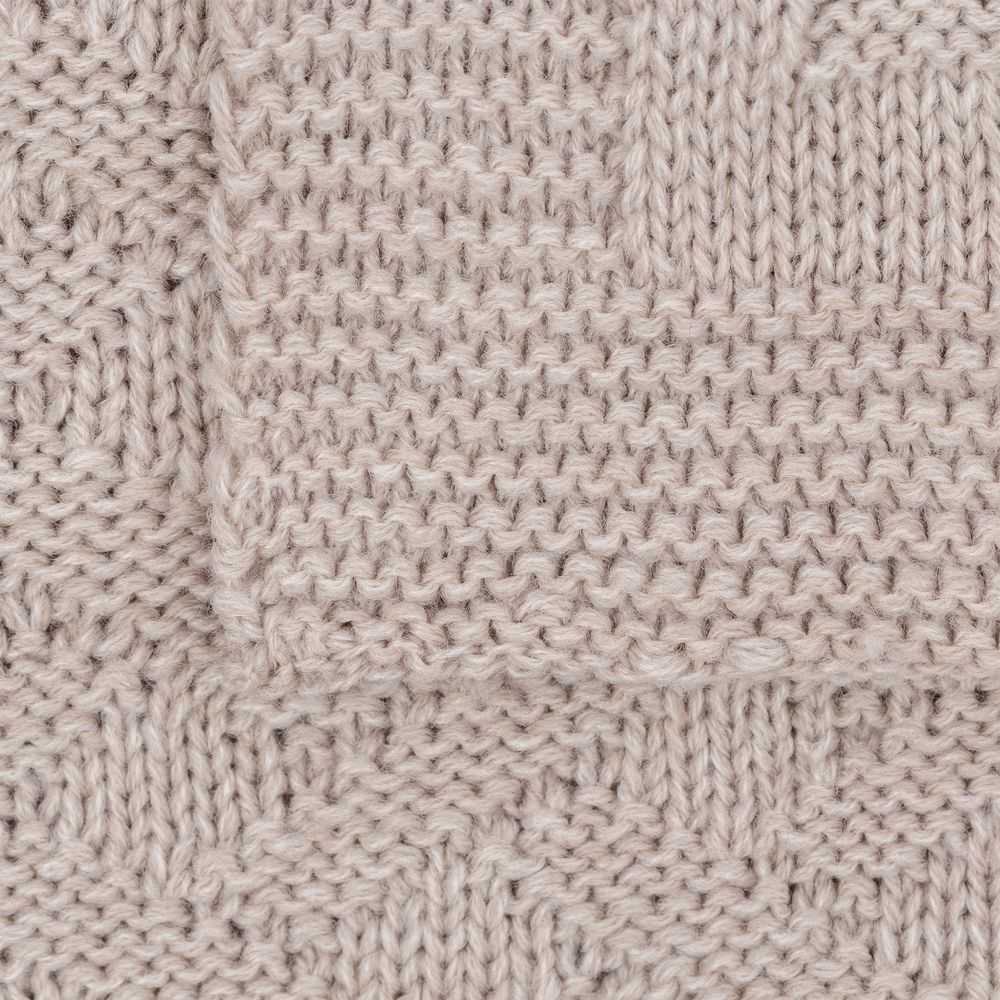 Плед Snippet, бежевый меланж — изображение 5