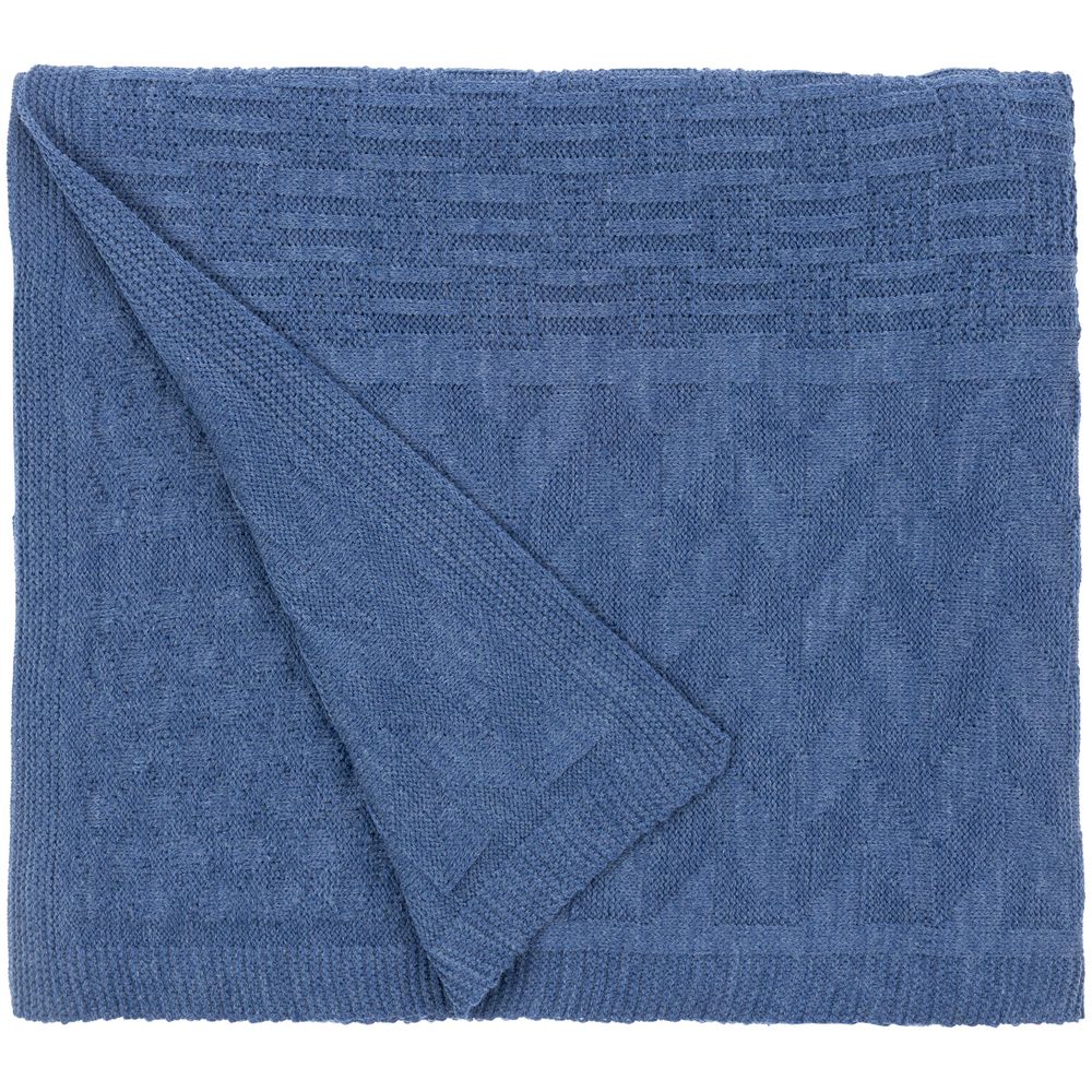 Плед Snippet, синий меланж (джинс) — изображение 4