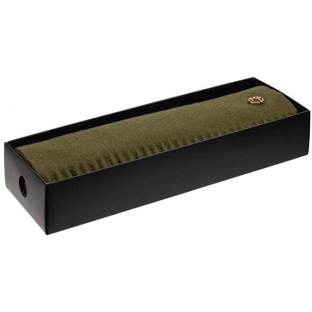 Шарф Graceful, зеленый (оливковый) — изображение 7