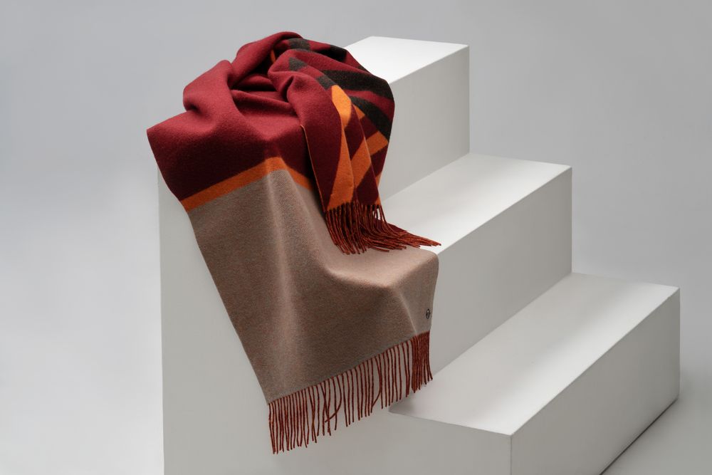 Палантин Charming, коричневый с оранжевым — изображение 16