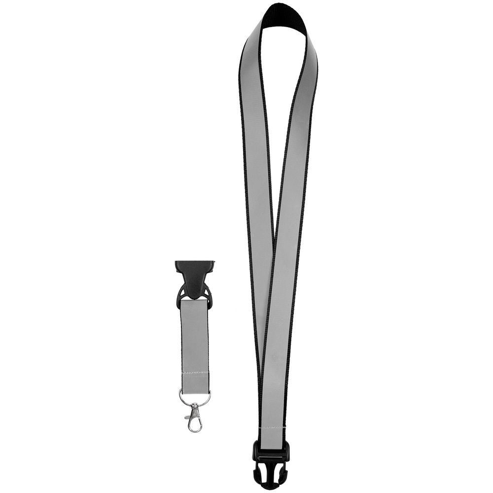 Лента светоотражающая Interlevel, черная с серым — изображение 4