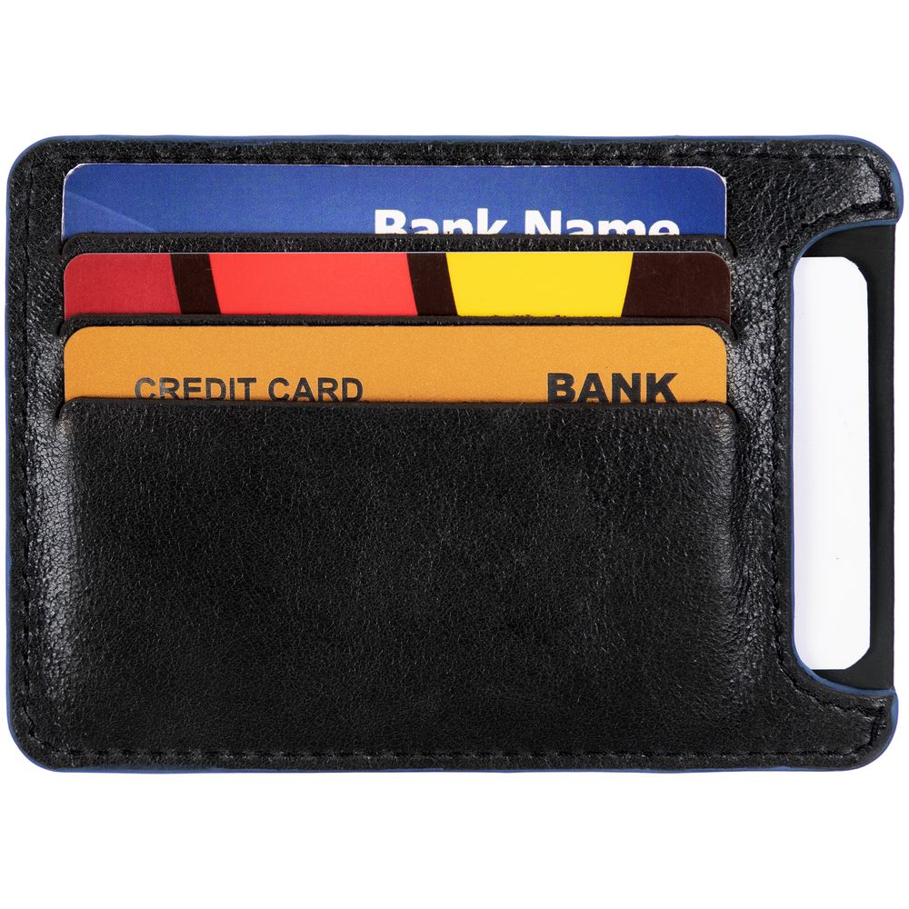 Чехол для карточек Arrival, черный с синим — изображение 7