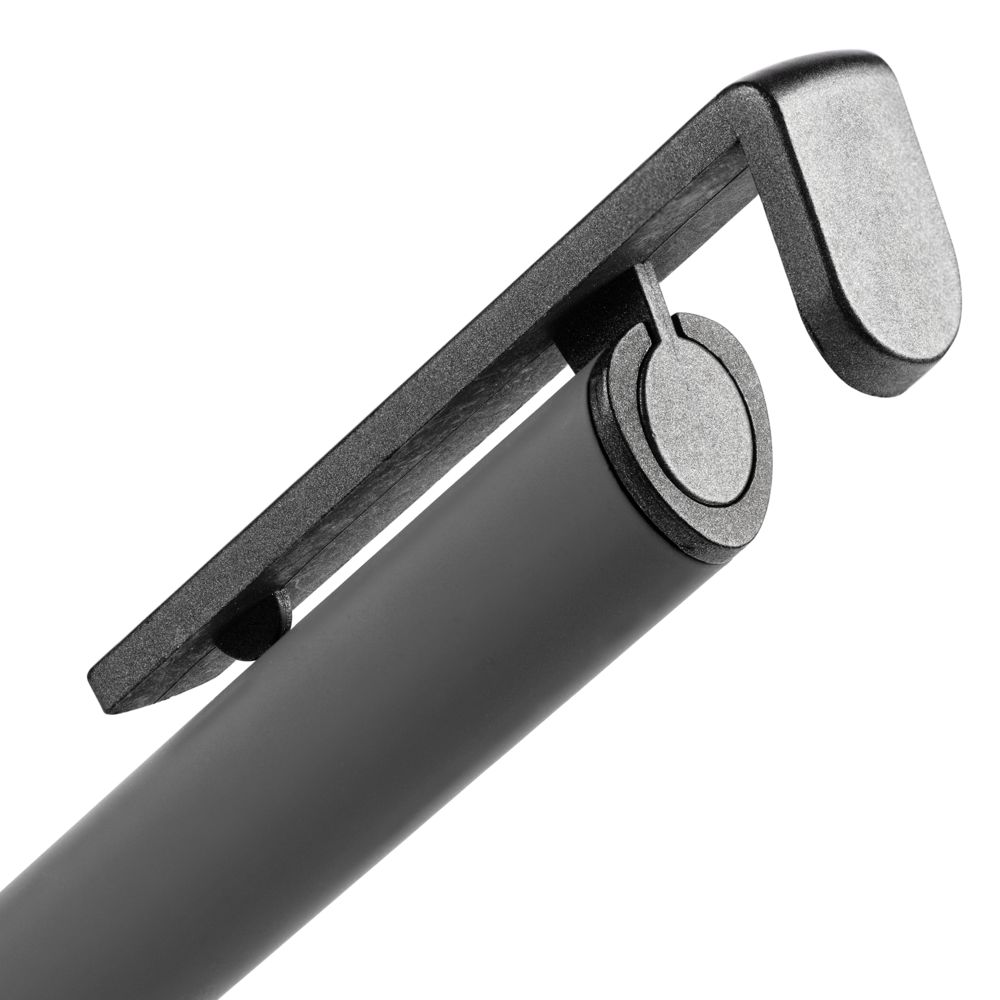 Ручка шариковая Standic с подставкой для телефона, серая — изображение 7