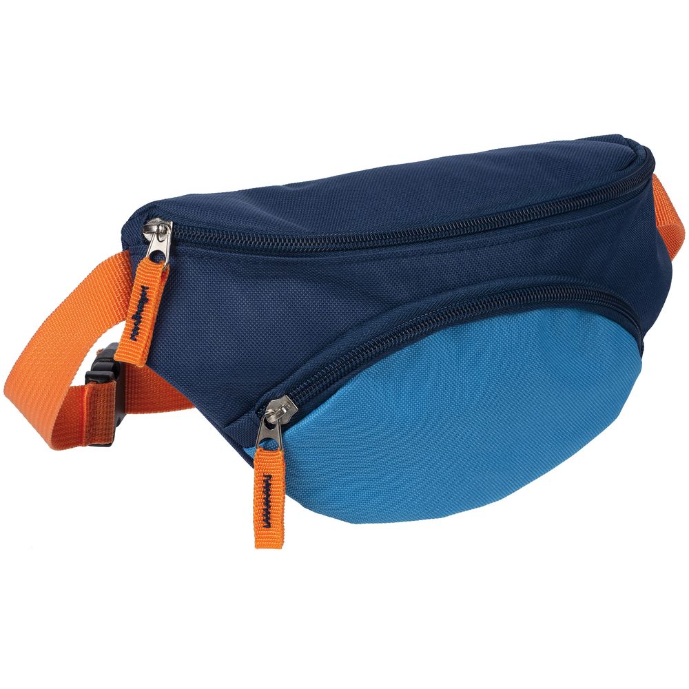Поясная сумка детская Kiddo, синяя с голубым — изображение 3