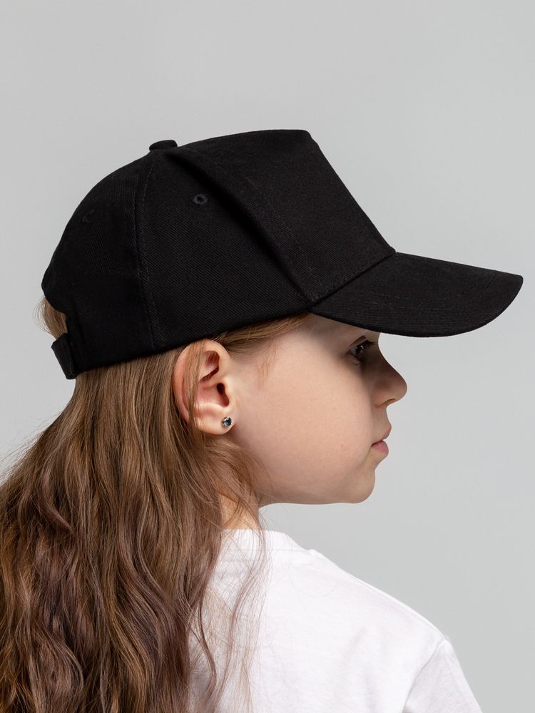Бейсболка детская Standard Kids, черная — изображение 7