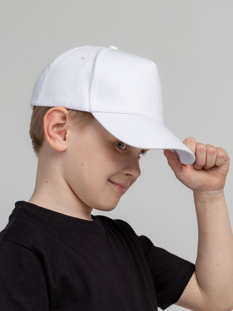 Бейсболка детская Standard Kids, белая — изображение 8