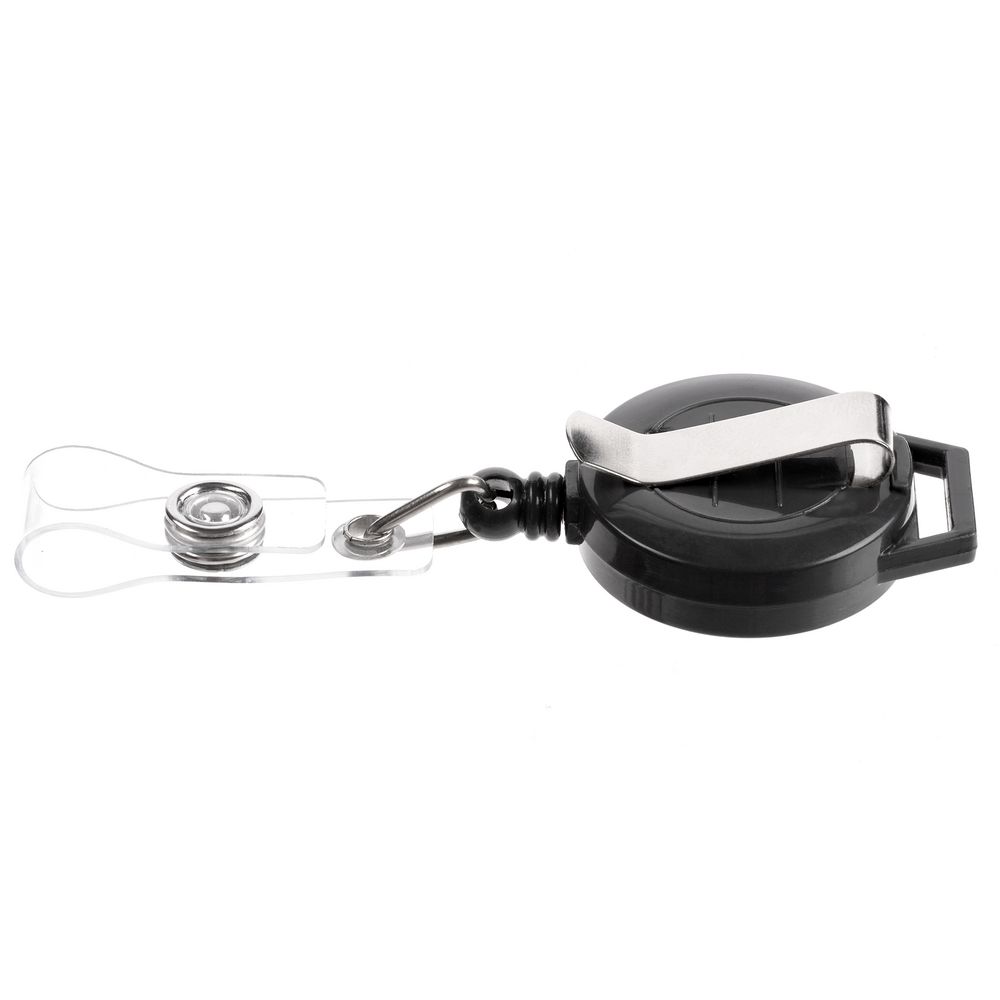 Ретрактор Attach New с ушком под ленту, черный — изображение 4