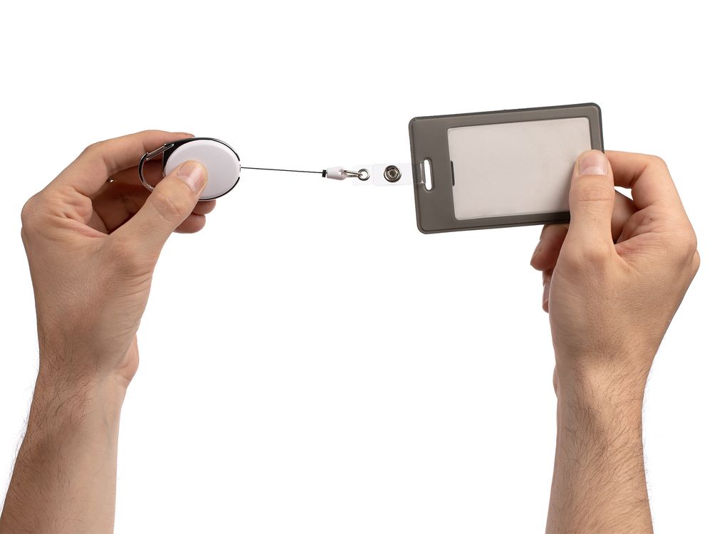 Ретрактор Access New с карабином, белый — изображение 5