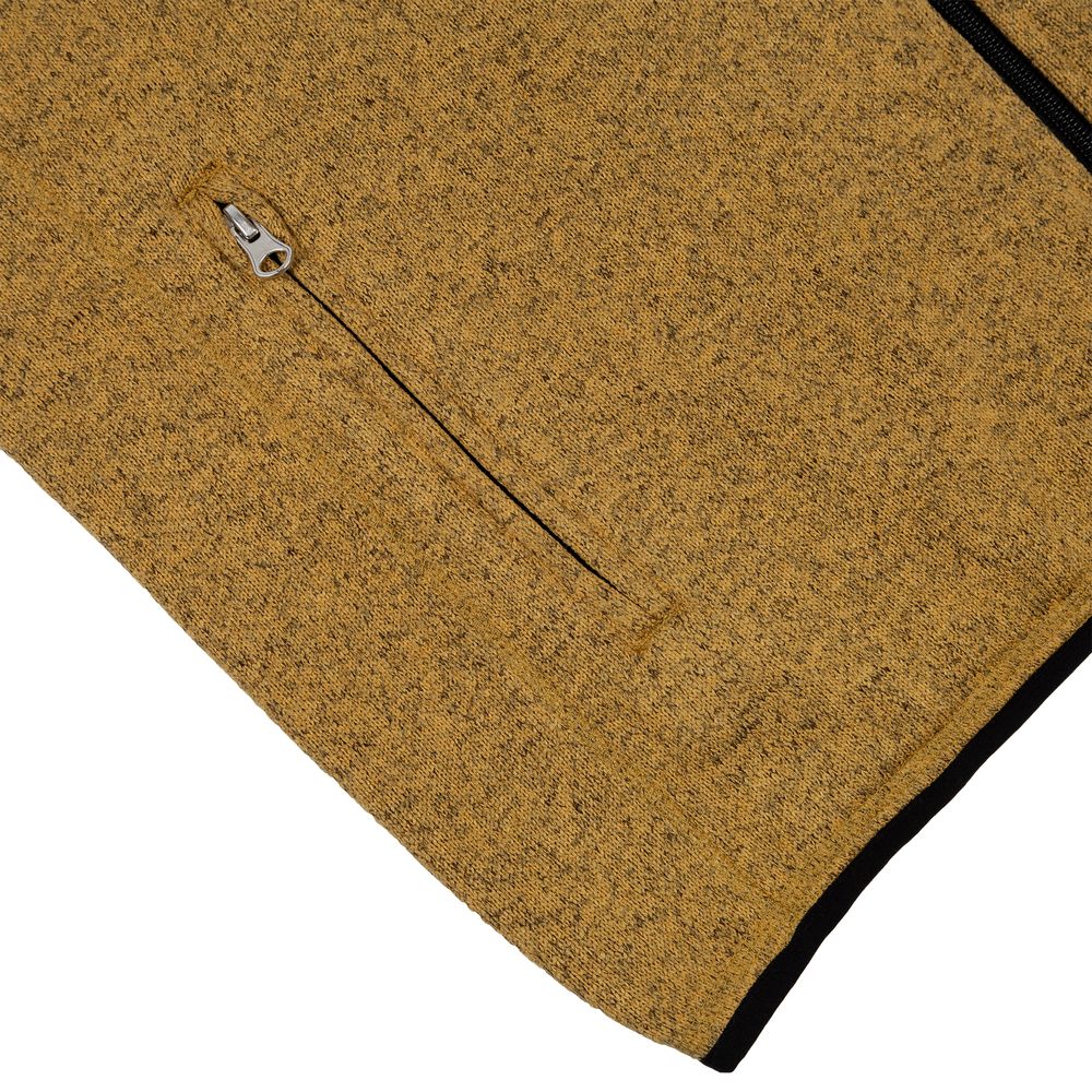 Жилет с капюшоном унисекс Gotland, горчичный — изображение 5