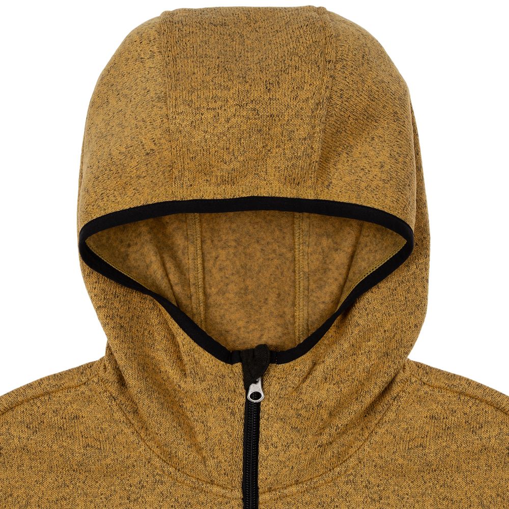 Жилет с капюшоном унисекс Gotland, горчичный — изображение 4