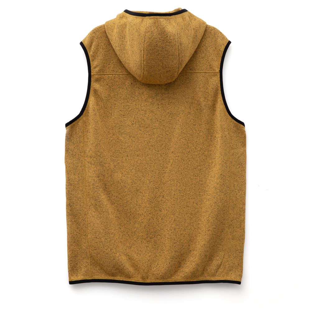 Жилет с капюшоном унисекс Gotland, горчичный — изображение 3