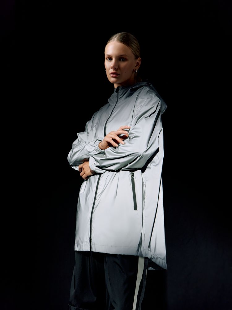 Парка Manifest из светоотражающей ткани, серая — изображение 21