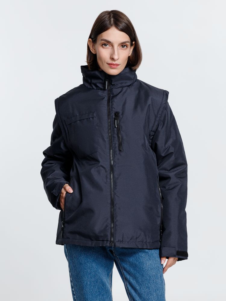 Куртка-трансформер унисекс Astana, темно-синяя — изображение 9