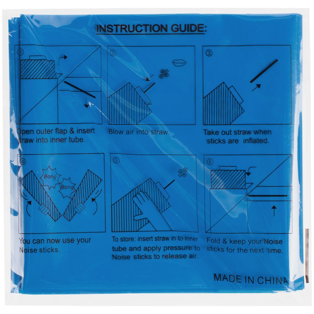 Палки-стучалки для болельщиков «Пошумим», синие — изображение 6