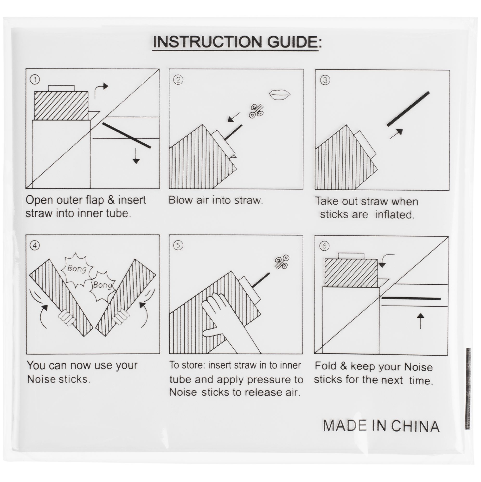 Палки-стучалки для болельщиков «Пошумим», белые — изображение 6