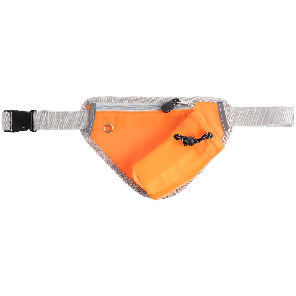 Сумка поясная с отделением для бутылки Waterun, оранжевая — изображение 3