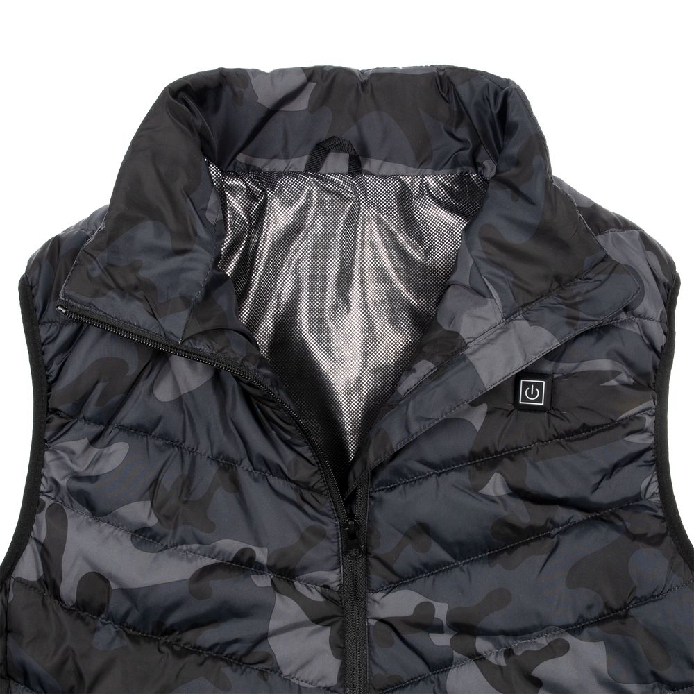 Жилет с подогревом Thermalli Valmorel, серый камуфляж — изображение 5