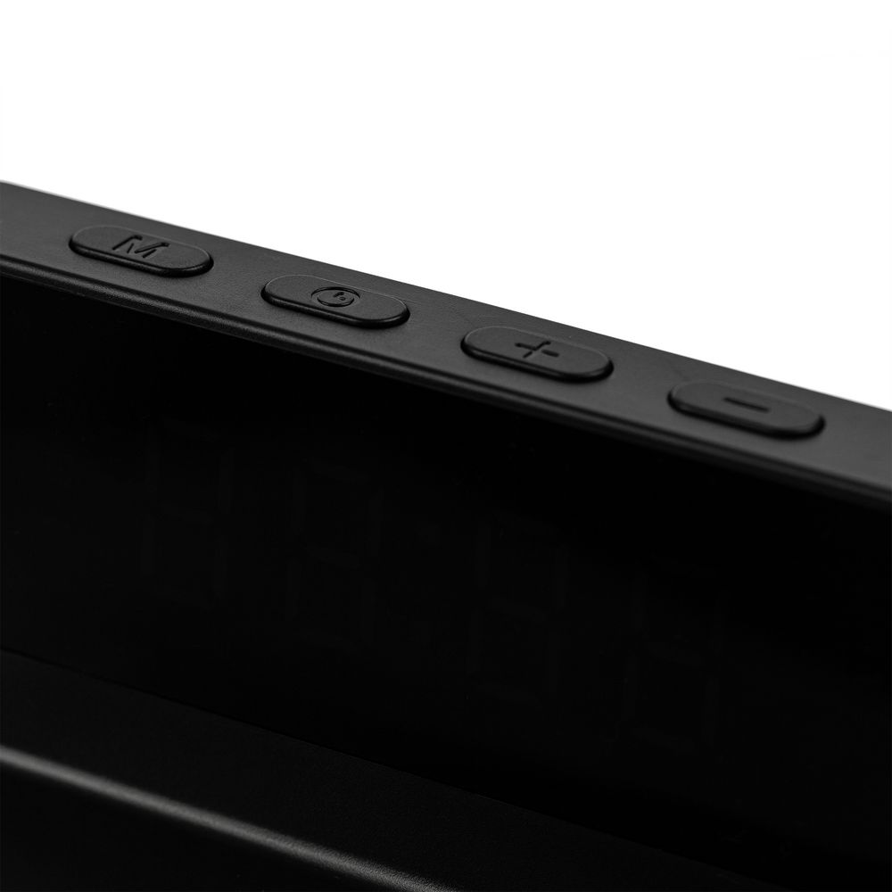 Станция беспроводной зарядки с часами Electron, ver.2, черная — изображение 11