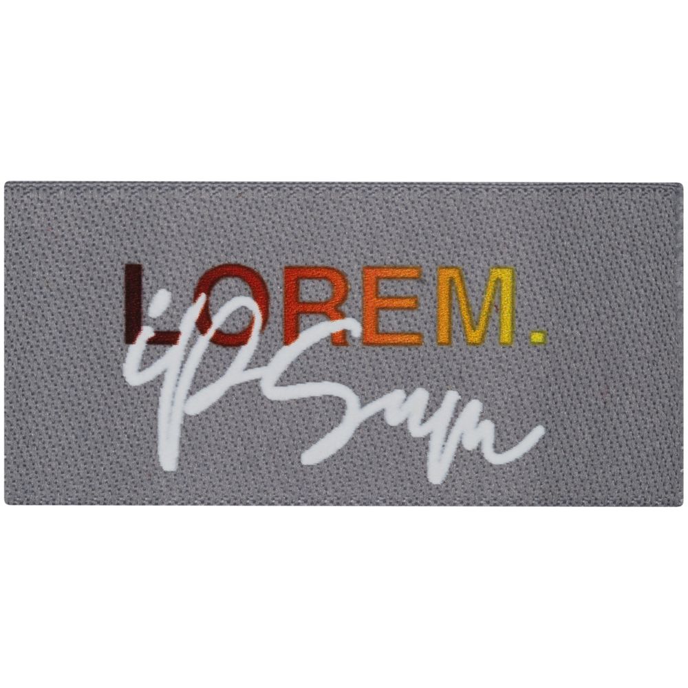 Лейбл тканевый Epsilon, XXS, серый — изображение 4