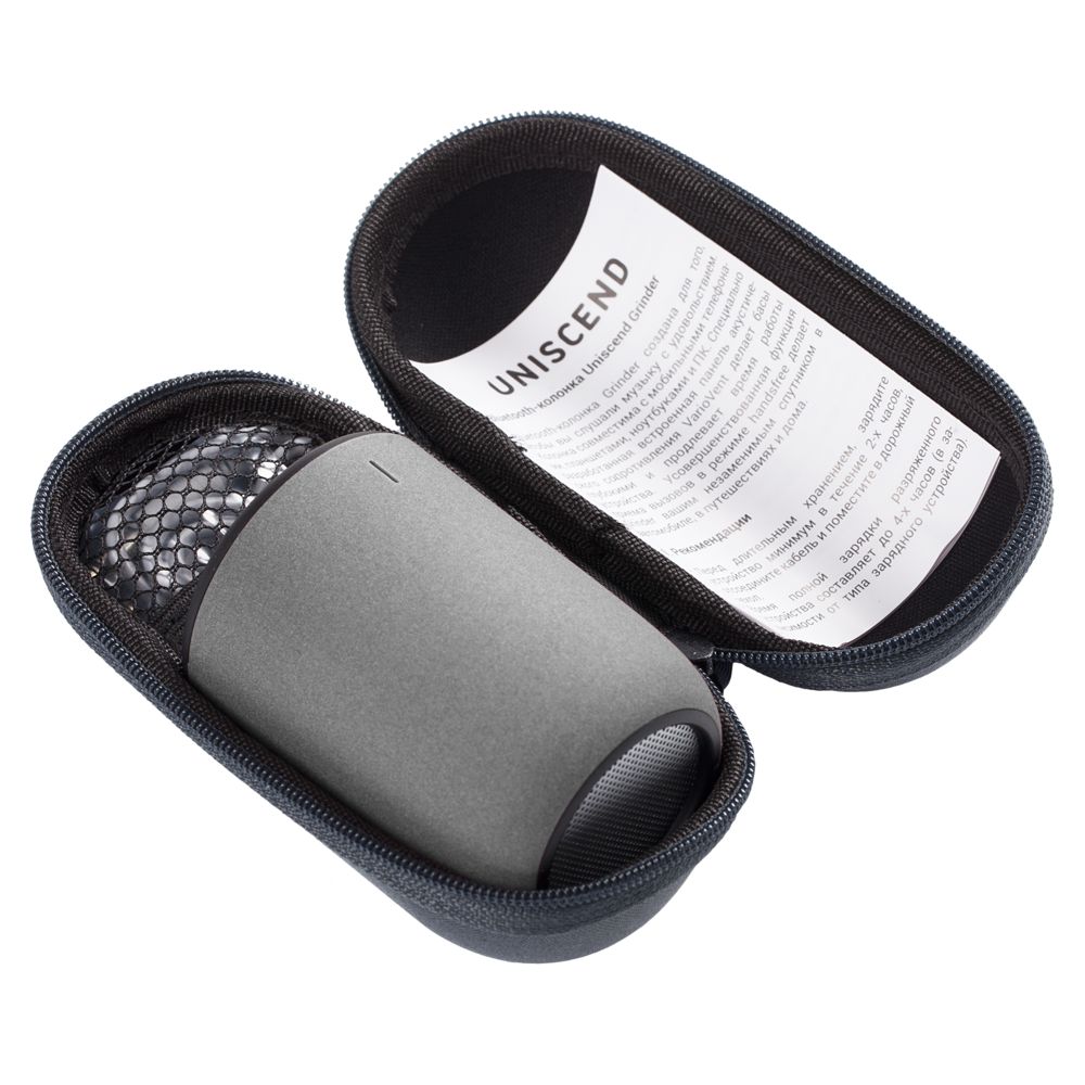 Беспроводная колонка Uniscend Grinder, серая — изображение 8