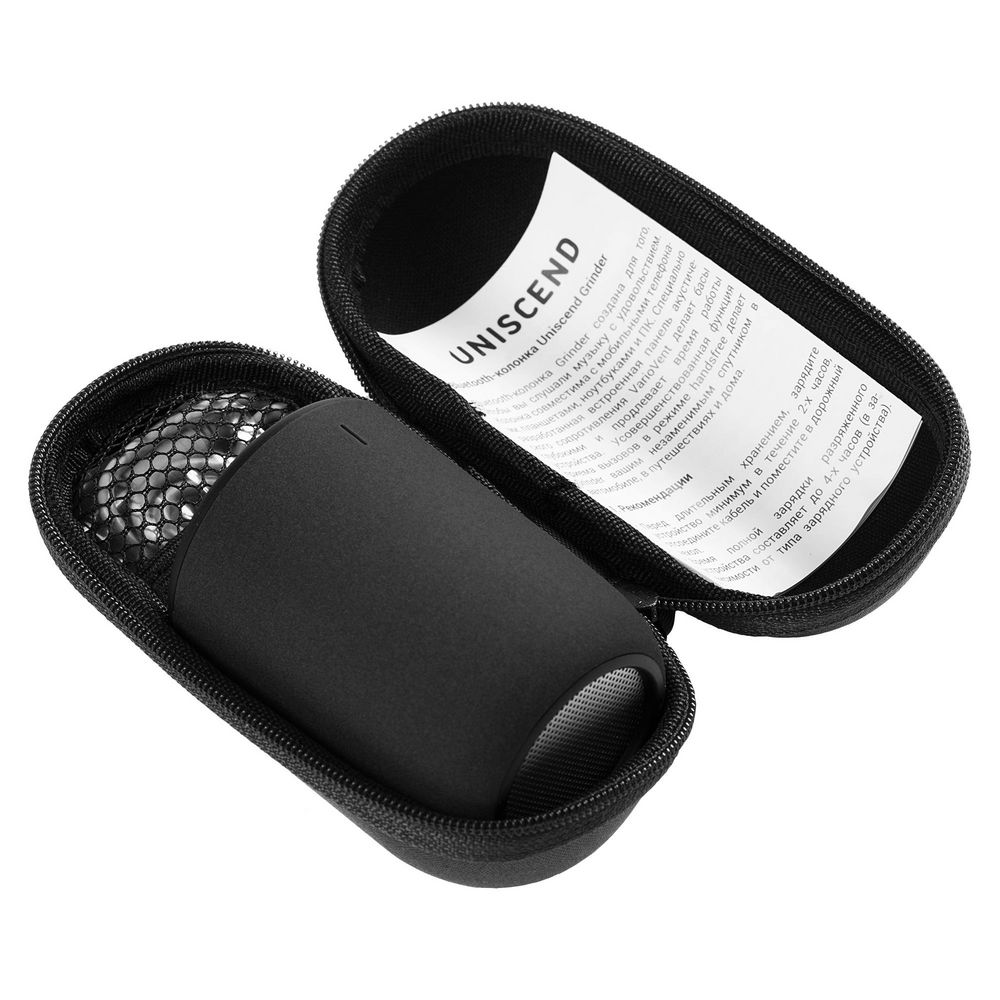 Беспроводная колонка Uniscend Grinder, черная — изображение 7