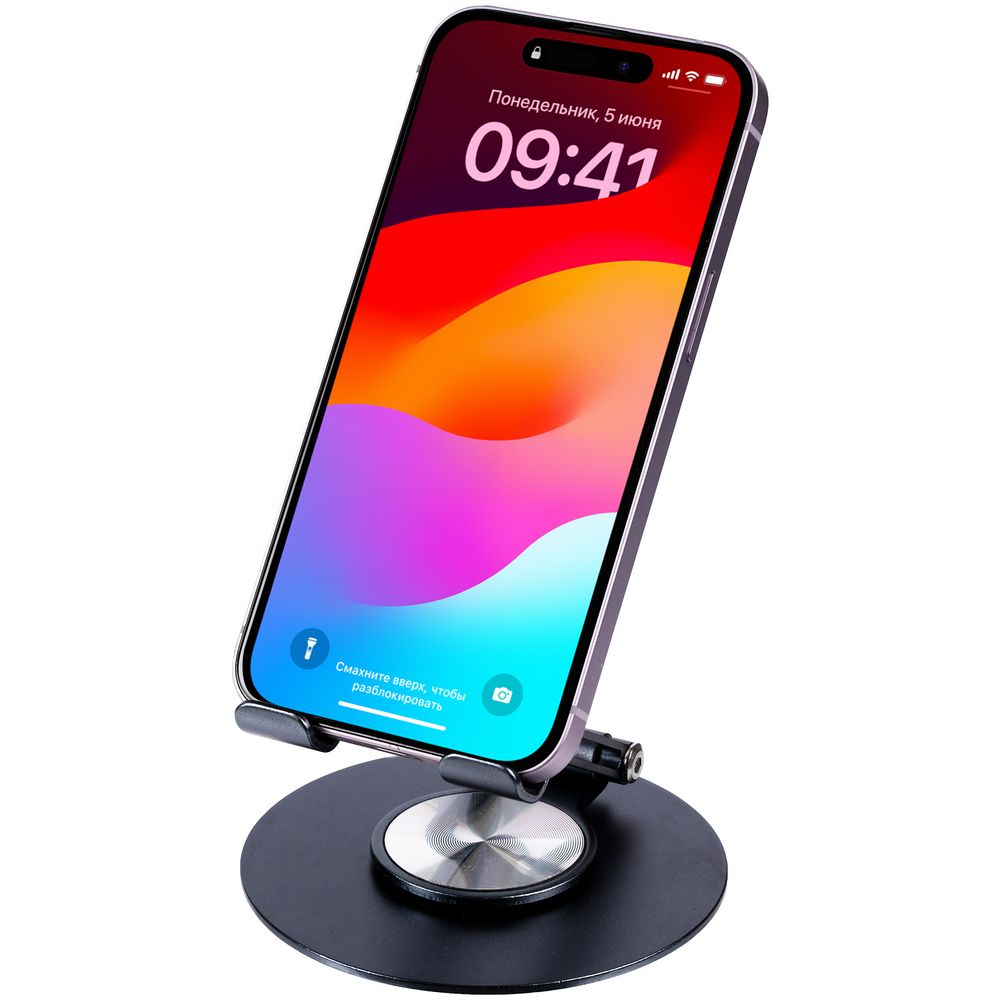 Подставка для смартфона Smartic, черный металлик — изображение 5