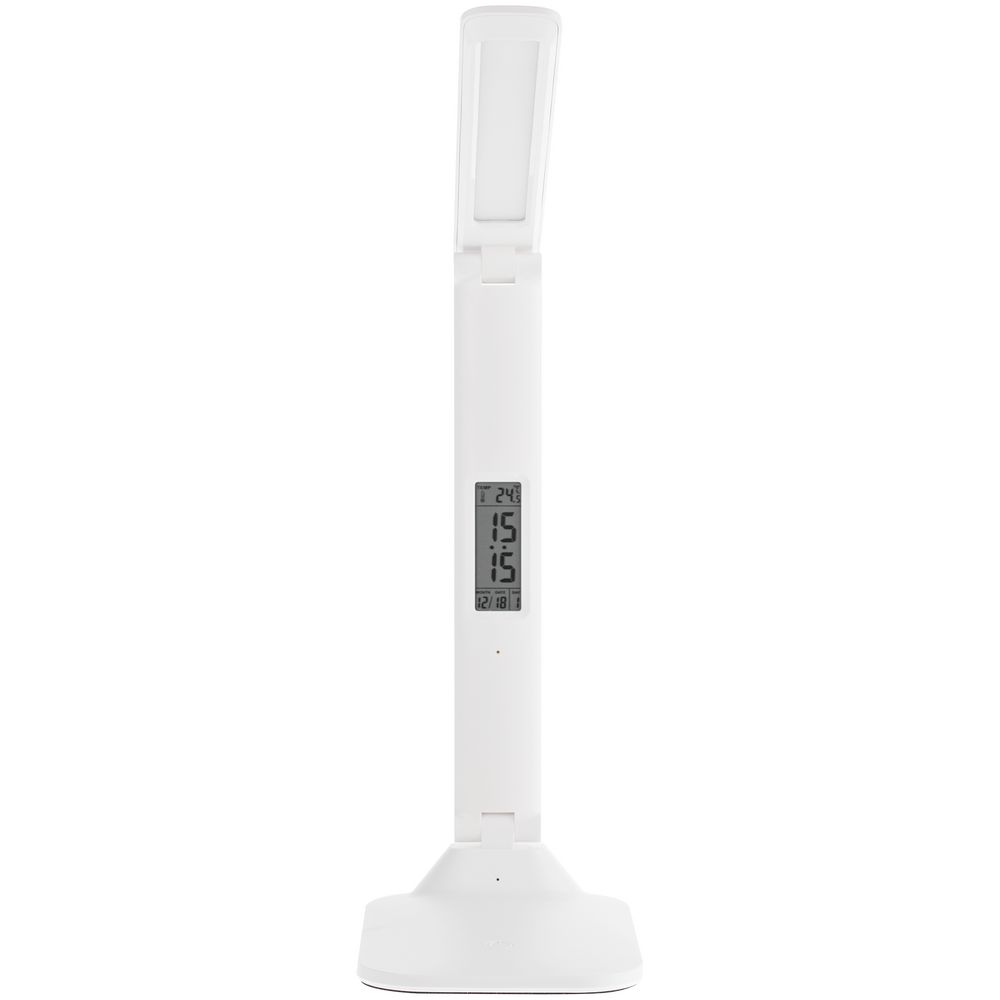 Настольная лампа с часами и календарем Office Torch ver.2, белая — изображение 4