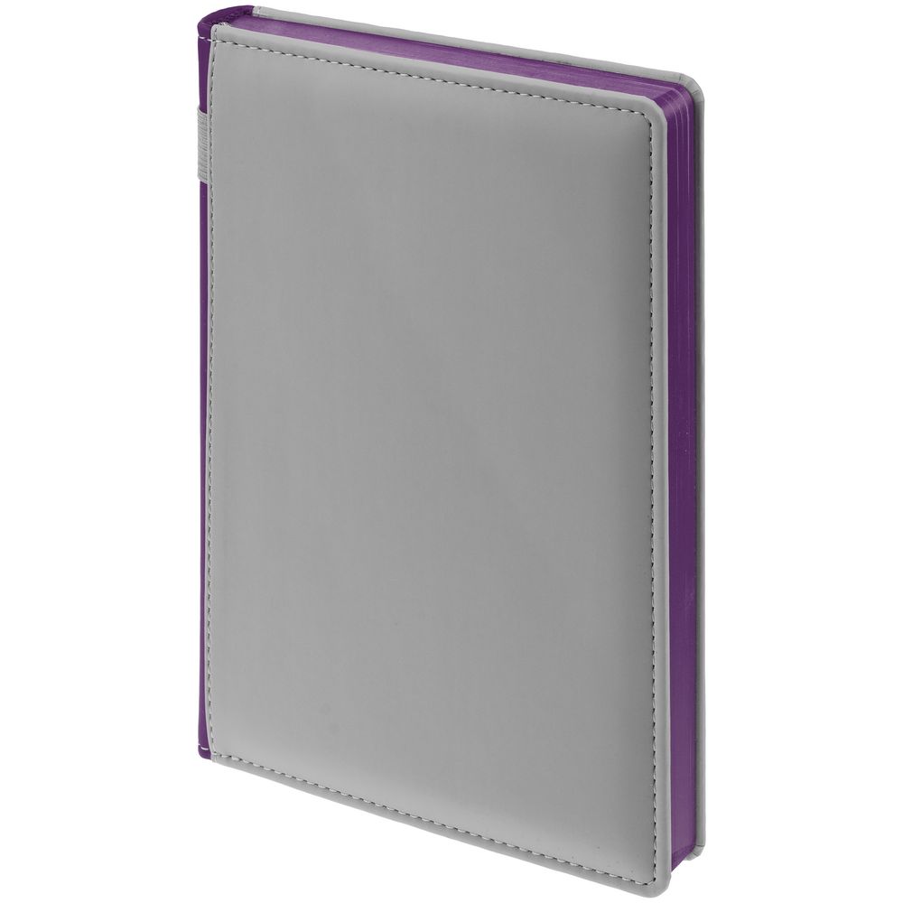 Ежедневник Spain Shall на заказ, недатированный, серый с фиолетовым — изображение 3
