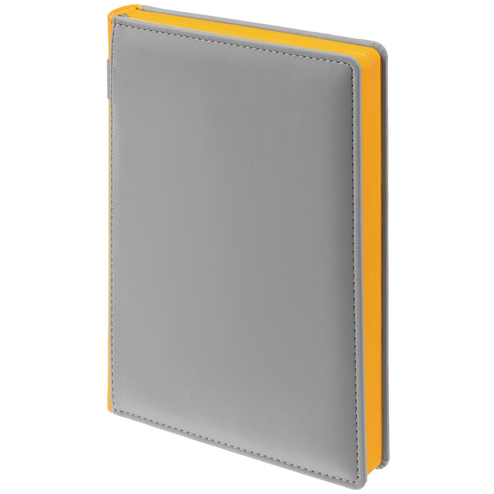 Ежедневник Spain Shall на заказ, недатированный, серый с желтым — изображение 3