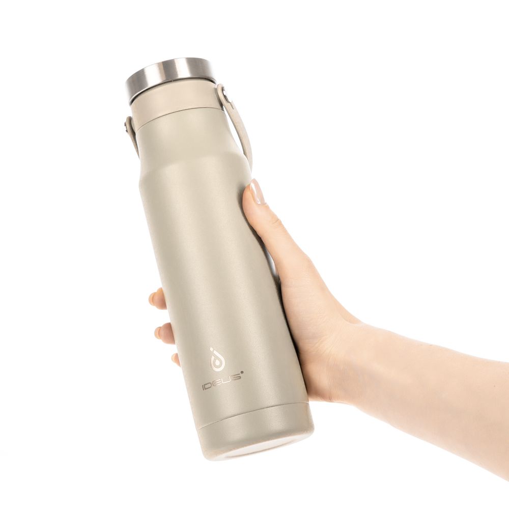 Термобутылка Tateyama, серо-бежевая — изображение 9