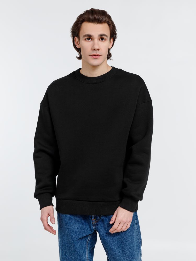 Свитшот оверсайз унисекс True Self, черный — изображение 7