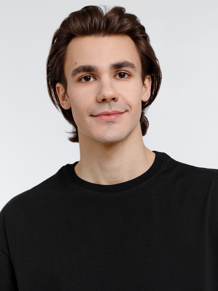 Футболка оверсайз унисекс Big Haul, черная — изображение 8