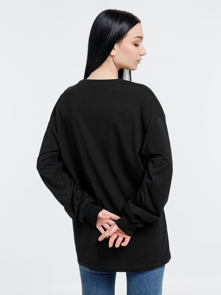 Футболка оверсайз унисекс Сity Sapiens, черная — изображение 11